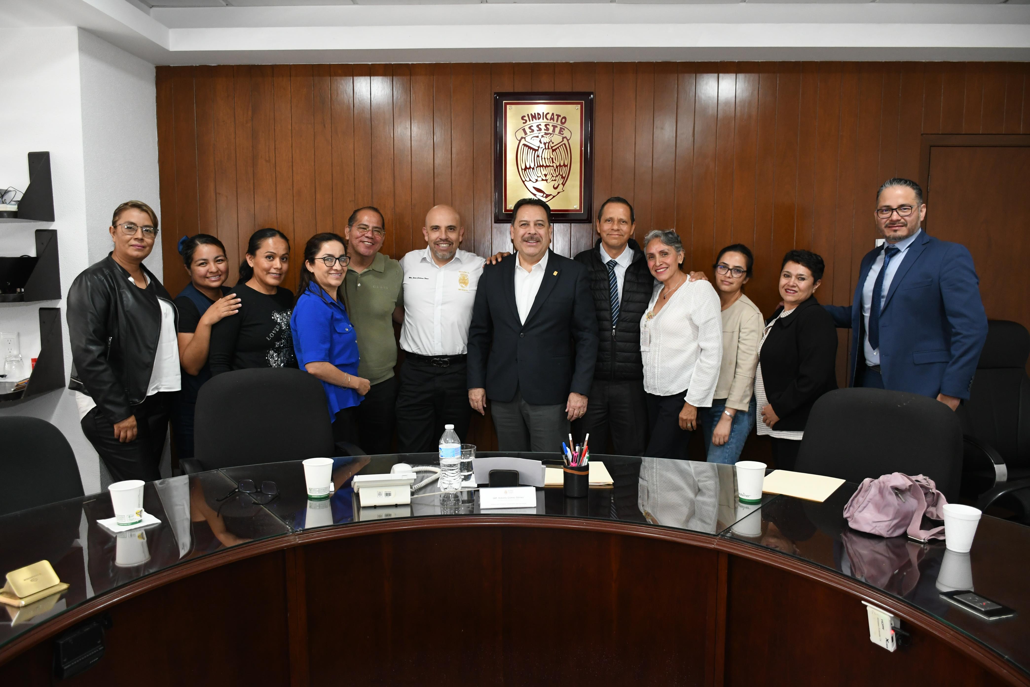 Visita compañeros de la Sección XXIX, San Luis Potosí